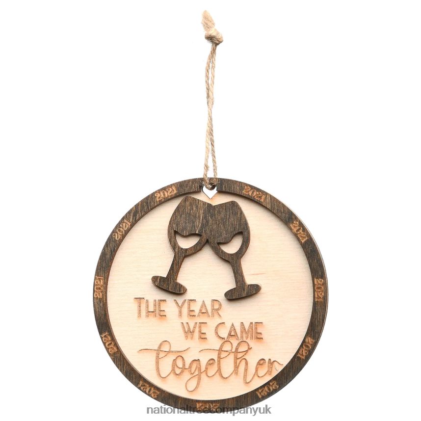 decoration | National Tree Company 2021 The Year We Came Together Wood Christmas Ornament with Hanging Loop 3 in F2L4F533